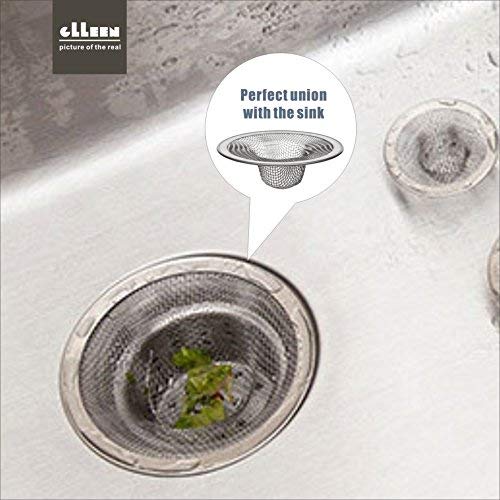Drain Hair Catcher,Mesh Metal Sink Strainer Set of 2,Fits for Bathroom Bathtub Wash Basin Hole Shower Drains(2.75" Top / 1") - size: 2-3/4 Inch