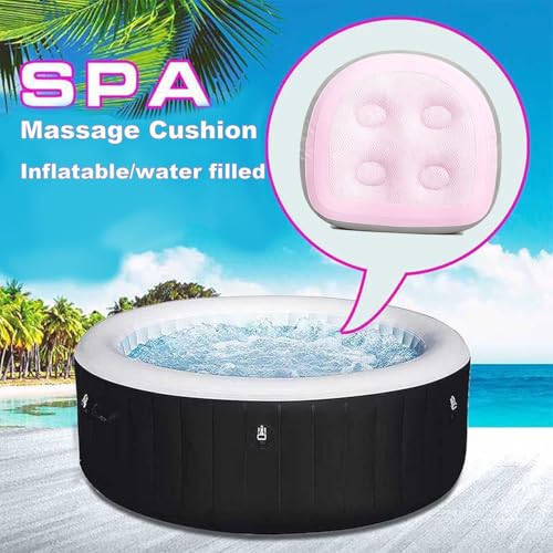 SPA Booster Seat,Spa&Hot Tub Seat with Non-Slip Suction Cups,Portable Fordable Bathtub Seat for Home/SPA/Travel/Business Trip,Pink - color: Pink
