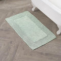 Laura Ashley Ruffle Border Sage Green 27"x 45" 100% Cotton Bath Rug - color: Sage Green, size: 2'3" x 3'9" (Rectangular)