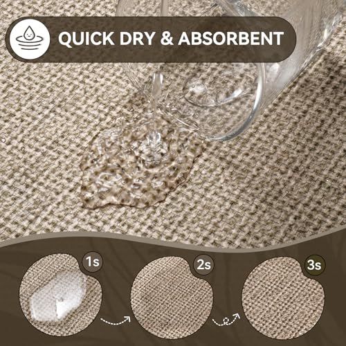 YDKGL Bathroom Runner Rug, Thin Bath Mat Non Slip Washable Large Bathroom Rugs, Rubber Backing Quick Dry for Floor, Tub and Shower, Brown Beige 24x70 - color: A-beige Brown, size: 24"x 70"