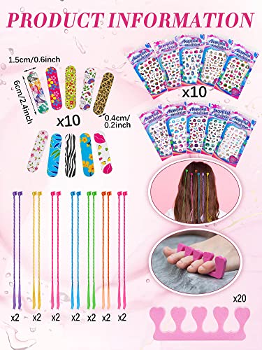 Xuhal 92 Pcs Spa Party Supplies Slumber Party Spa Pretend Play Set with Satin Robes, Headbands and Eye Masks, Sleepover Kit with Gift Bags, Total 10 Sets(Pink,14) - color: Pink, size: 14