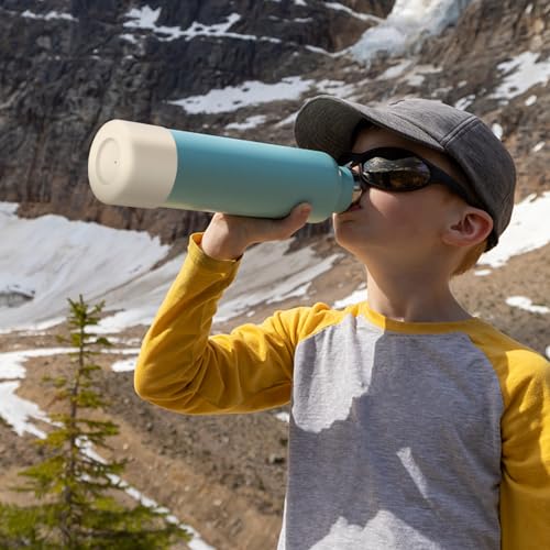 WUQID Silicone Boot Sleeve Compatible with Hydro Flask Travel Tumbler with Handle 32oz&40oz and 12-24oz Hydroflask Bottle & Stanley 20 30 40oz Tumbler, Fit 2.83-2.95in Bottom, Anti-Slip Bottle Cover - color: Oat Two Tone
