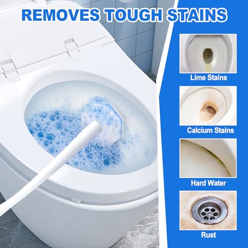 200 Count Disposable Toilet Brush,Toilet Cleaner Wand Refills Compatible with Most Toilet Brushes- No Falling Apart, Fresh Fragrance，4X Cleaning Power，Bathroom Cleaning. - size: 1 Count (Pack of 200)