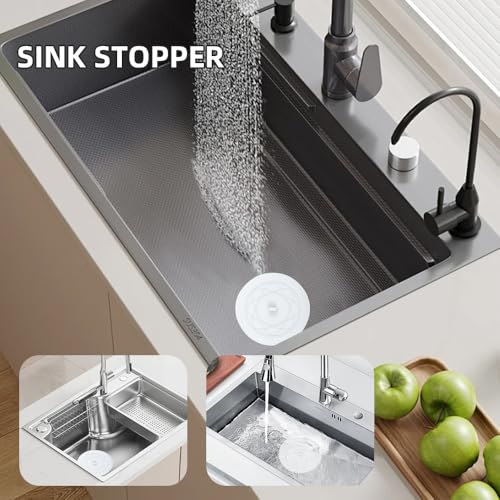 Tub Stopper 2PCS,Bathtub Drain Stopper,6 inches Bathtub Tub Drain Cover Stopper,Silicone Drain Plug,Kitchen Bathroom Hair Water Shower Stopper,Large Bathroom Laundry Accessories (White/White) - color: White/White