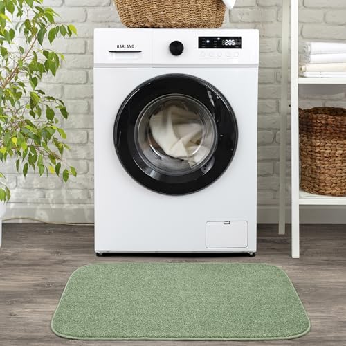 Garland Rug Sedona Bath Rug, Extra Soft Absorbent Plush Bath Rugs, Non-Slip, Quick Drying, Machine Washable, Plush Comfort for Bathroom Floor, Tub and Shower, 24" x 40", Deep Fern Green - color: Deep Fern, size: 2' x 3'4" (Rectangular)