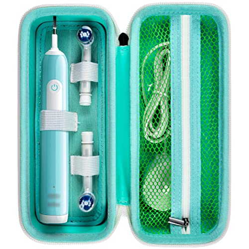 Comecase Toothbrush Travel Case for Oral-B/Sonicare - Green, Bag Only | Mesh Pocket for Accessories, Fits Oral-B Pro 1000 2000 3000 3500 1500, for Sonicare 4100 5100, Travel Storage - color: Green, size: Regular Size