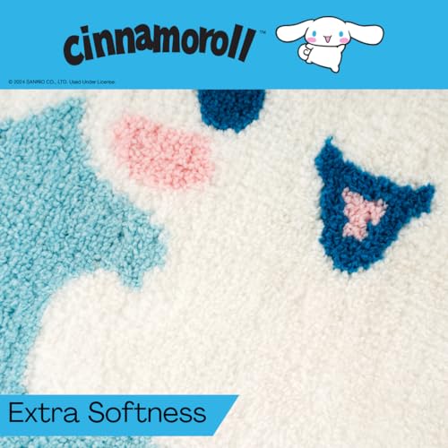 Collectibles Cinnamoroll Cotton Non Slip Plush Bathroom Mat Rug (Officially Licensed Product) by Franco - color: Cinnamoroll
