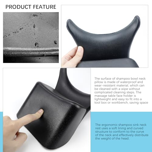 Shampoo Neck Rest Cushion, Salon Bowl Neck Rest for Shampoo Bowl Sink Non-Slip Silicone Shampoo Bowl Neck Rest Pillow Salon Hairdressing Spa Washing Sink Basin