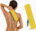 Back Scrubber for Shower - Beautiful Bod Patented 13-Inch Exfoliating Loofah with Built-in Handle, Easily Reaches Entire Back, Full Body Shower Scrubber for Back Washing, Exfoliation & Skin Smoothing - color: Sunshine Yellow