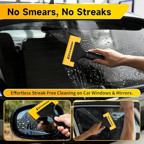 TECKWRAP Mini Silicone Squeegee for Window Tint –5 Inch Small Squeegee for Car Windshield, Shower Glass, Mirrors, Streak-Free Water Remover for Auto & Home Use