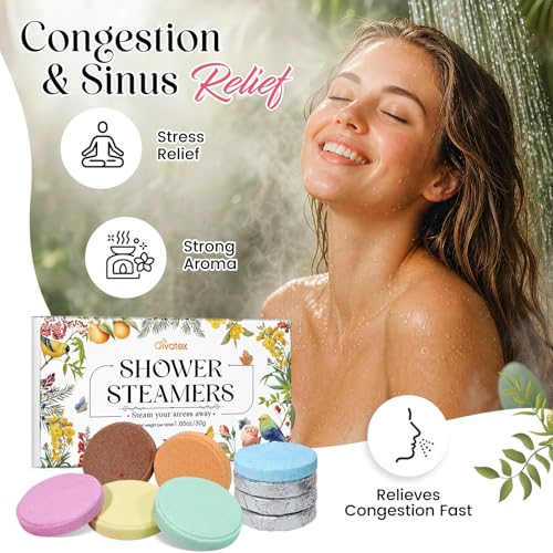 Shower Steamers Aromatherapy, Long Lasting Essential Oil Spa, Women Gift | Self Care & Spa Gifts for Women, Mom, Wife, Teen for Daily Relaxation, Ideal Christmas Stocking Stuffers, White Elephant Gift - style: Elegant Lady
