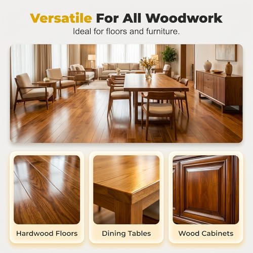 Beeswax Wood Polish Spray, 2026 Upgrade Natural Beeswax Essential Oils Wax, Bees Wax Furniture Polish and Cleaner Kit with Sponge and Towel for Wood Furniture Floors Living Room Kitchen (1 PCS) - color: 1 PCS