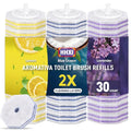 30Ct Aromative Toilet Brush Refills, Toilet Bowl Cleaner Refills, Double-Layer Cleaning Pads Added, Disposable Refill Heads for Toilet Bowl Cleaner Wands，Lemon, Blue Ocean, Lavender （Patented） - color: Lemon, Blue Ocean, Lavender (30P)