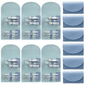 12 Set Manicure Set Bulk Mini Manicure Nail Clipper Kit 7 in 1 Stainless Steel Professional Nail Care Pedicure with Travel Portable Bag Grooming Kits for Women Men Home(Dark Blue) - color: Dark Blue