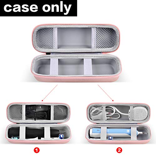 GWCASE Toothbrush Travel Case Compatible with Oral-B Pro 1000 2000 3000 3500 5000 7500/ for Philips Sonicare ProtectiveClean 4100 6100 5100 6500 7500 Rechargeable Electric Toothbrush (Box Only) -Gold - color: Gold
