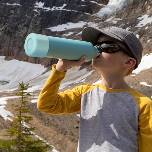 WUQID Silicone Boot Sleeve Compatible with Hydro Flask Travel Tumbler with Handle 32oz&40oz and 12-24oz Hydroflask Bottle & Stanley 20 30 40oz Tumbler, Fit 2.83-2.95in Bottom, Anti-Slip Bottle Cover - color: Dew