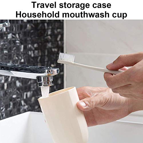 Portable Travel Toothbrush Case,3 in 1 Toothpaste Travel Case Holder Hard Plastic Tooth Brush Container Toothbrush Storage Box for Travel,Business,Home,Camping, School Supplies (Yellow)