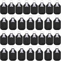 Duufin 60 Pcs Black Hand Sanitizer Holder Keychain Empty Travel Bottle Set | Including 30 Pcs Black Hand Sanitizer Keychain Holder and 30 Pcs Refillable Empty Travel Bottles for Backpack Purse - color: Black