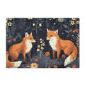 Cute Foxes Bathroom Rug - 16" x24" Ultra Soft Non Slip Toilet Bath Mat Absorbent Plush Shaggy Toilet Rug, Contour Bath Rugs for Toilet Base - size: 1'4" x 2' (Rectangular)
