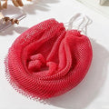 Exfoliating Bath Towel Set for Women Strong Cleaning Back Scrubber - color: Pink