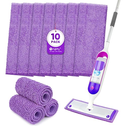 Orighty Reusable Mop Pads for Swiffer PowerMop, 10 Pack Power Mop Pads Refills for 13 ''-15 '' Spray Mop, Microfiber Mop Pads Refills for Multi-Surface Floor, Machine Washable - size: 10 Pack