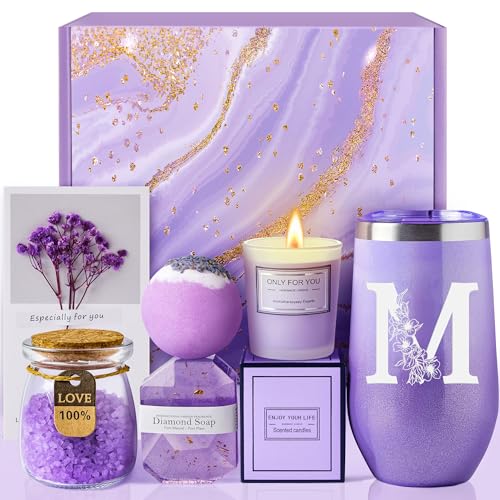 Customized Birthday Gifts for Women Mom Friends Sister Daughter Wife Grandma Her, Personalized Mothers Day Christmas Get Well Soon Spa Gift Basket, Self Care Gift for Women Sympathy Care Package - style: M