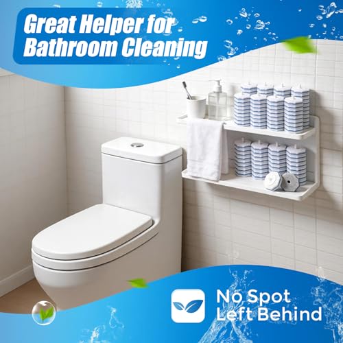 30Pcs Disposable Toilet Wand Refills Compatible with Clorox Toilet Wand. Easy Cleaning Toilet Bowl Fiber Wand Heads Compatible with Most Toilet Brushes