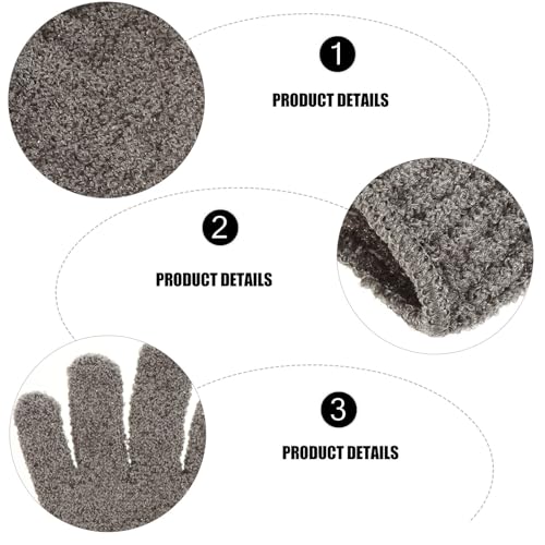Exfoliating Bath Gloves 4pcs Set Polyester Scrub Wash Mitts for Shower Skin Exfoliation Bathroom Cleaning Gloves for Men and Women