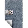 Hearth & Harbor Bathroom Rugs, Chenille Bath Mat - Machine Washable Bath Mats for Bathroom Non-Slip Backing Rubber, Quick Dry Bathroom Mat, 26 x 44 - Stone Blue - color: Stone Blue, style: 26 x 44