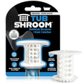 TubShroom Bathtub Drain Hair Catcher – In-Drain Tub Strainer & Clog Prevention Protector, Fits Standard 1.4”–1.75” Tub Drains, Easy Clean, Captures Human & Pet Hair out of Sight (White) - color: White
