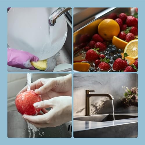 Hibbent All Metal Stainless Steel 3 in 1 Kitchen Sink Drain Strainer, Upgraded Anti-Rust Sink Stop Combo, Anti-Clogging Stainless Steel Basket Strainer with Metal Handle for US Standard 3-1/2" Drain