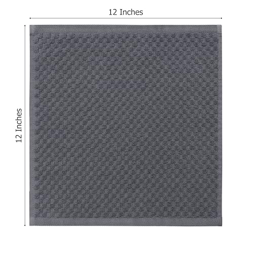 COTTON CRAFT 24 Pack Washcloths – 100% Cotton - 12x12 Inch Face Towels – Soft Absorbent - Multi-Color Assorted Wash Cloths for Bath Face Hand Gym Spa Travel - color: Multicolor - Washcloth