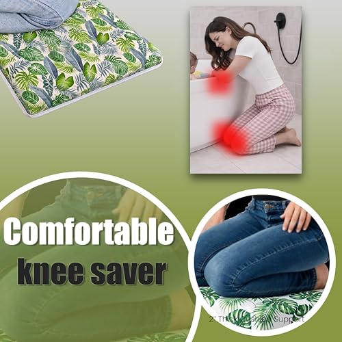 Supa Ant Bath Kneeler –8 Suction Cups & 2" Padding.Certified Non Toxic Bath Kneeling Pad for Bath Tub & 5 Bath Toy Organizer. Fast Dry Baby Bath Kneeler and Elbow Rest Pad Set Leaf - color: Green Leaf With White Pockets