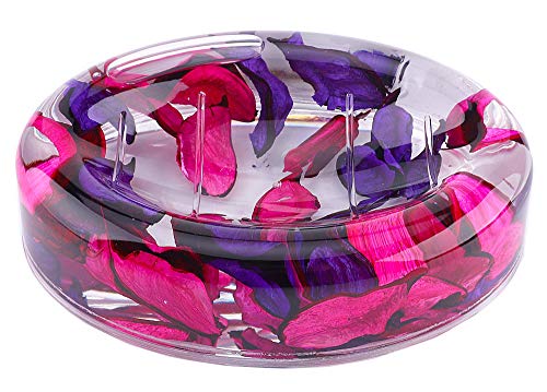 Locco Decor 4 Piece Acrylic Liquid 3D Floating Motion Bathroom Vanity Accessory Set Leaf - size: 4-piece, style: Leaf