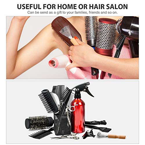 Boao 2 Pack Hair Brush Cleaning Tool,2-in-1 Comb Rake and Brush Cleaner for Removing Hair,Dust and Buildup,Mini Hairbrush Accessory for Home&salon(Black Color,Wooden Handle Rake) - color: Black Color, style: Wooden Handle Rake