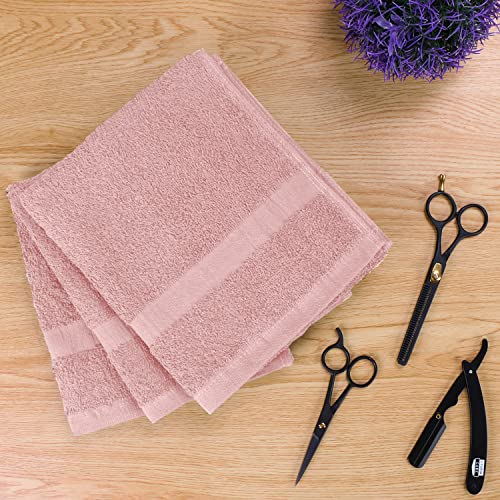 Utopia Towels, Salon Towel, Pack of 24, Not Bleach Proof, 16 by 27 Inches, Highly Absorbent Cotton Towels for Hand, Gym, Beauty, Spa, and Home Hair Care, Dusty Pink - color: Dusty Pink, size: 24 Pack