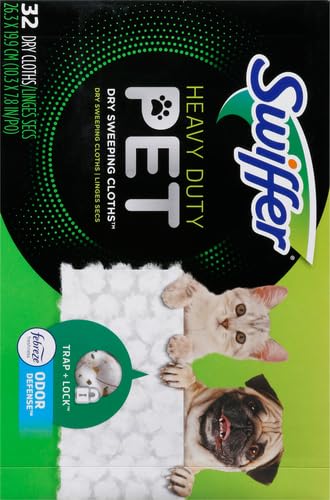 Sweep + Mop, Dry Pads Refill, Floor Cleaner for Dirt, Dust, Hair, Cleaning Cloths for Mopping Home, Bathroom, Kitchen, All Purpose Multi-Surface Floor Wipes, Heavy Duty, Pet, 32 Count (Pack of 2) - size: 32 Count (Pack of 2)