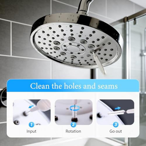 Shower Head Cleaning Brush for Small Hole, 2026 Upgrade Gap Hole Anti-Clogging Cleaning Brush, Multifunctional Shower Head Cleaning Brushes for Household Bathroom (50 Pcak) - color: 50 Pcak