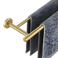 JQK Double Towel Bar 27 Inch, Brass Gold Useable Length 24 Inch 304 Stainless Steel Thicken 0.8mm Bath Towel Rack for Bathroom, Towel Holder Wall Mount, TB100L24-BG - color: Brushed Gold, size: 27 Inch