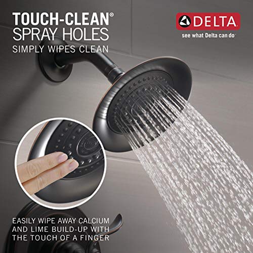 Delta Windemere 14 Series Bathtub and Shower Faucet Set, Oil Rubbed Bronze Shower Head and Handle Set, Valve Trim Kit, Oil Rubbed Bronze BT14496-OB (Valve Not Included)