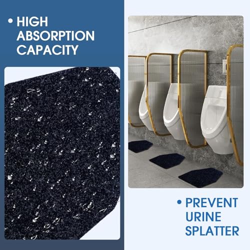 24Pcs Urinal Mats for Men Bathroom Commercial Urinal Floor Mats Urinal Pads for Mens Room Non Slip Splash Toilet Bulk Washable Disposable Large 17Inch x 20.5Inch - size: 24