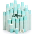 AOZITA [700 Pack] 3 oz Paper Cups, Sky Blue Mouthwash Cups, Disposable Bathroom Cups, Espresso Cups, Paper Cups for Party, Picnic, BBQ, Travel, and Event - size: 700 Count (Pack of 1)