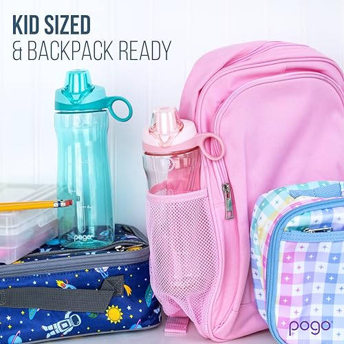 Pogo BPA-Free Plastic Water Bottle with Chug Lid, 18 Oz, Purple - color: Purple, size: 18 Ounces