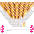inice 100 Pack,10ml Roller Bottles for Essential Oils Applicator Clear Glass Bottles Stainless Steel Roll On Ball for Daily Care - color: 100 PACK Clear Rolelr Bottles