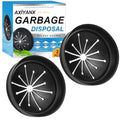 3 3/8" Inch Sink Splash Guard - Rubber Garbage Guard and Disposal Stopper for Whirlaway, Waste King, and GE Models (Black 3 3/8 in) - color: Black 3 3/8 In-2pcs