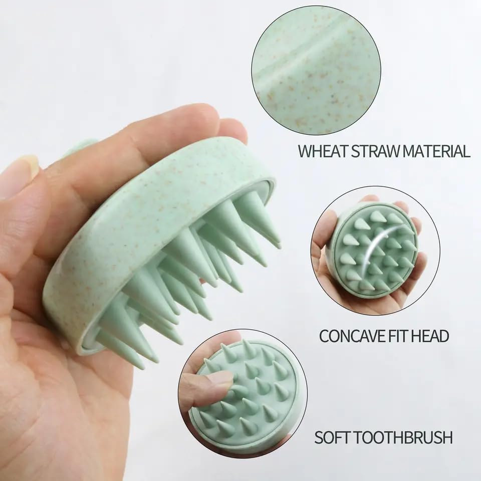 Yobee Scalp & Head Massager | with Soft Silicone Bristles | Removes Dandruff & Promotes Hair Growth, Exfoliator & Stress Relief Scalp Scrubber for All Hair Types