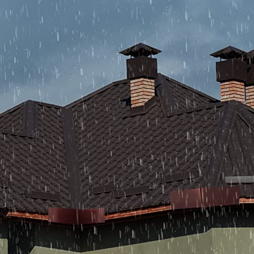 2 Pcs Gutter Valley Splash Guards Downspout Diverter Roof Rain Diverter Roofing Gutter Guards with 20 Pcs Matching Gutter Screws Rain Gutter Guards for Corner House, Brown (Bent Style) - style: Bent Style