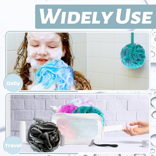 10 Pack Bath Sponges Loofahs 40g,Soft Mesh Shower Loofahs,Body Scrubber Bath Balls for Women and Men Children Washing,Beauty Bathing Accessories,Set of 5 Flower Color - color: Style B - 40g