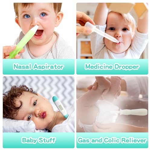 23 in 1 Baby Healthcare and Grooming Kit, Infant Safety Care Set Baby Nursery Kit with Gas Colic Passer Nasal Aspirator Nail Clipper Hair Brush Comb for Newborn Girls Boys (Green)) - style: 21 Kits-Green