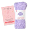 CoolMate Cozy Soft Cloud Socks, Fuzzy Socks for Women - color: A.01 - Bloom Purple